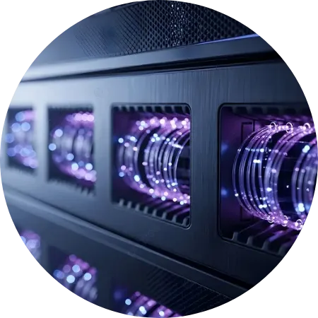 Conexões de rede de alta performance em equipamento corporativo